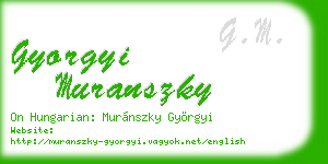gyorgyi muranszky business card